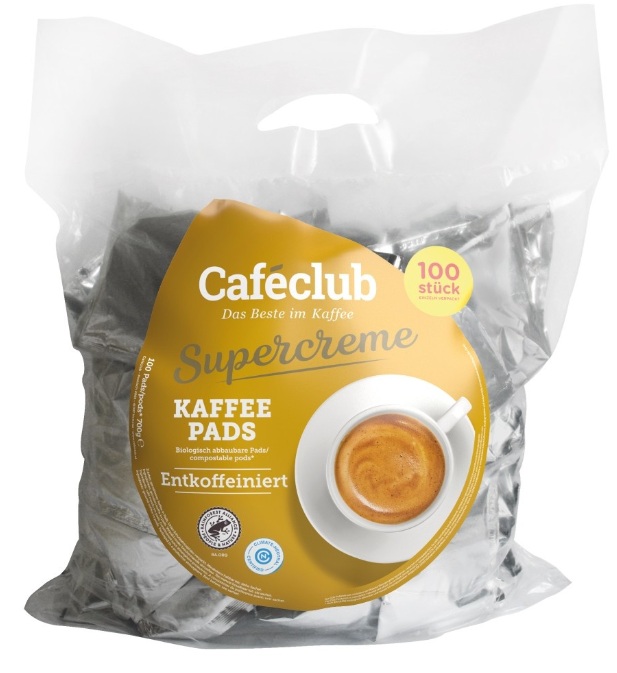Supercreme Megabeutel Entkoffeiniert 100 st. Dosette