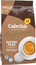 56 Koffiepads Cafeclub Supercreme Dark