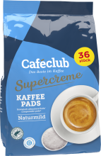 36 Coffee pods Cafeclub Supercreme Mild