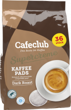 36 Coffee pods Cafeclub Supercreme Dark Roast