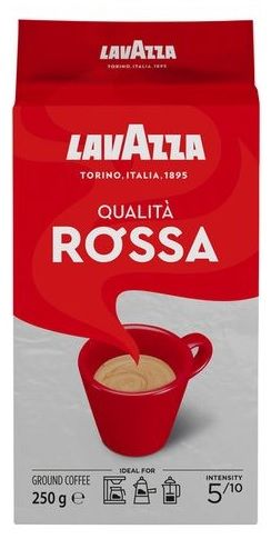 250gr Lavazza Qualita Rossa Ground Coffee