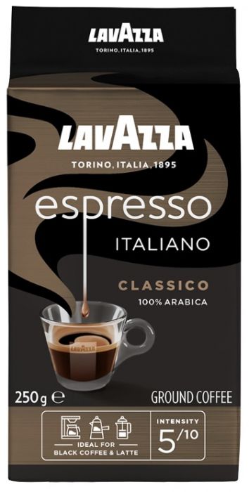 Café moulu Lavazza Espresso Classico - Paquet de 250 g