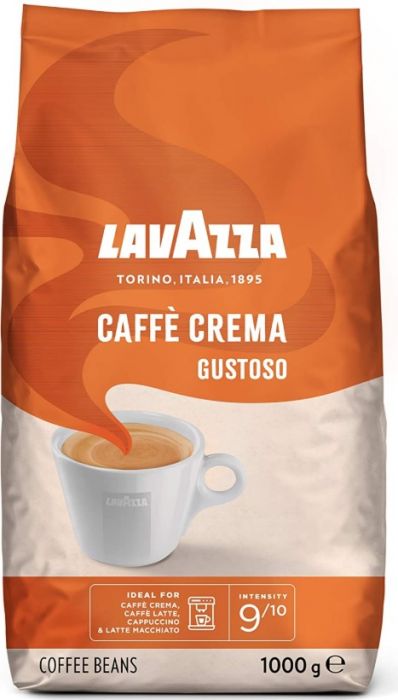 Lavazza Caffè Crema Gustoso 1KG Grains de Café Force : 9/10 Arôme Intense